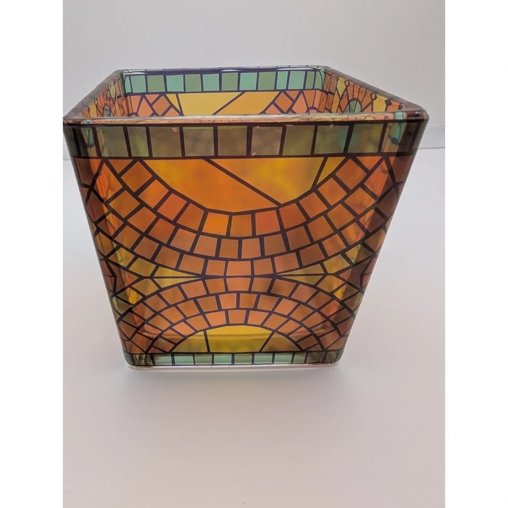 Disney Parks 2025 Disney Cruise Line Mickey Mouse Mosaic Glass Candle Holder